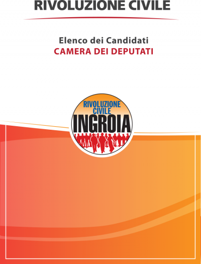 Candidati Rivoluzione Civile alla Camera