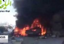 Il video del bombardamento di mercoledì a Damasco