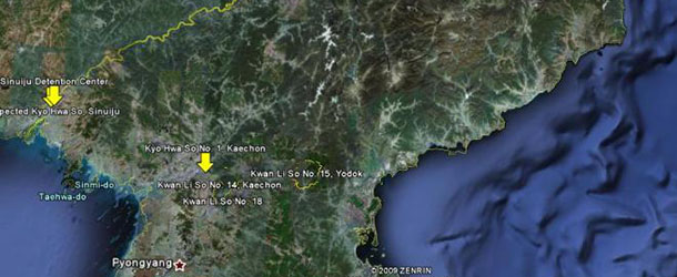 I campi di prigionia della Corea del Nord, su Google Earth