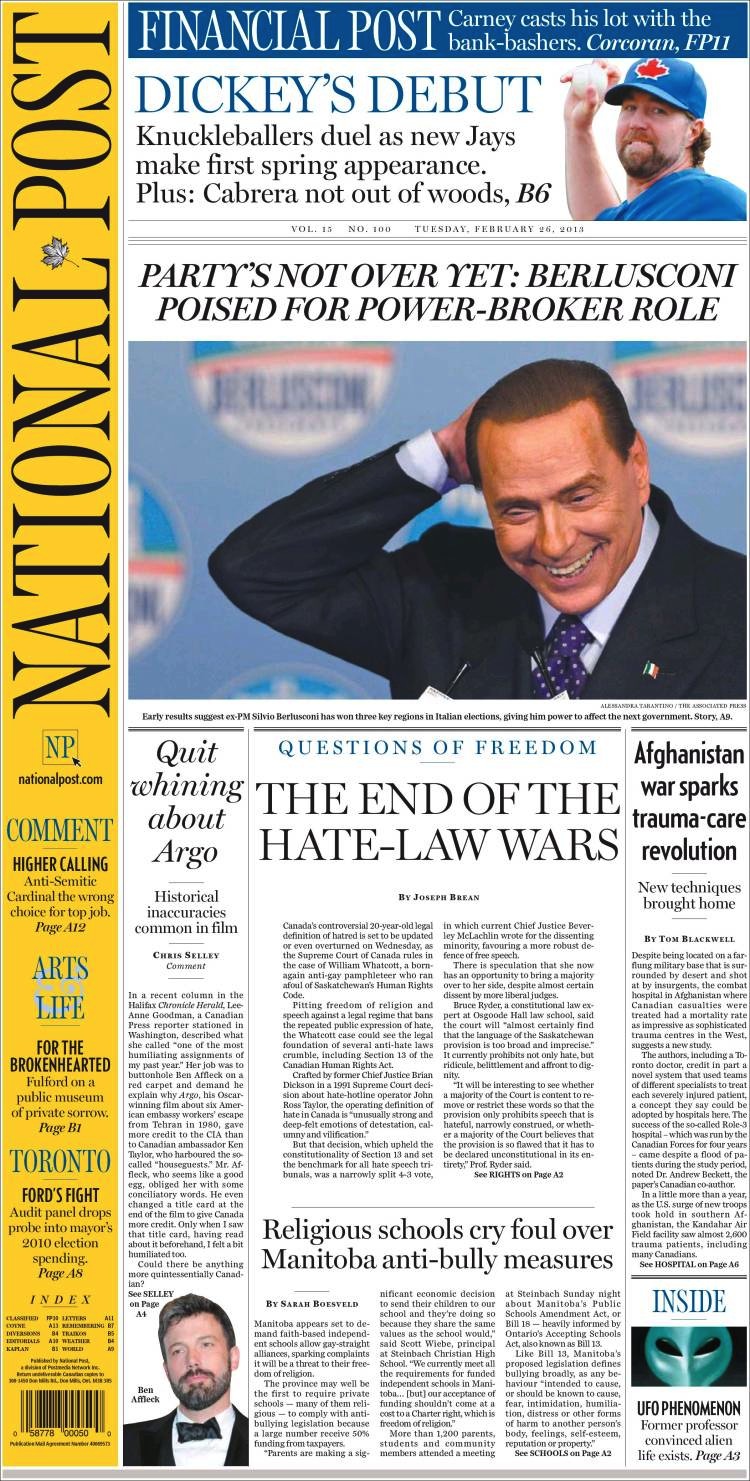Le Elezioni Italiane Sulle Prime Pagine Dei Giornali Internazionali 