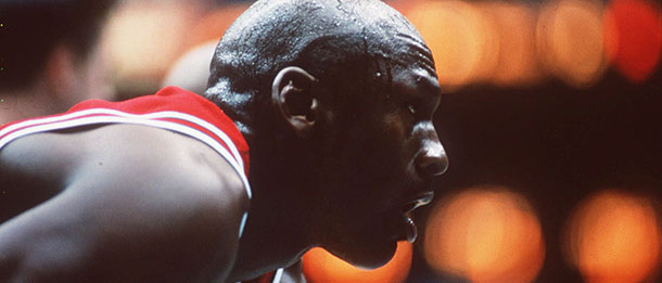 Michael Jordan is shown in this undated photo. Don Kempf and his brother Steve, owners of a company called Giant Screen Sports, decided to use the massive IMAX screen for something other than a nature film. He wanted the world to have an eight-story movie about one of his heroes: Michael Jordan. Three years later, the results of that epiphany arrive in IMAX theaters around the country the weekend of May 6-9, an extremely close-up celebration of the world's most famous athlete, called "Michael Jordan to the Max." (AP Photo/Dan Klores Associates)