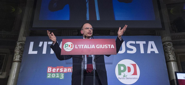 Foto Roberto Monaldo / LaPresse
25-02-2013 Roma
Politica
Elezioni - Comitato elettorale del Partito Democratico
Nella foto Enrico Letta

Photo Roberto Monaldo / LaPresse
24-02-2013 Rome
Electoral comittee of the Democratic Party
In the photo Enrico Letta