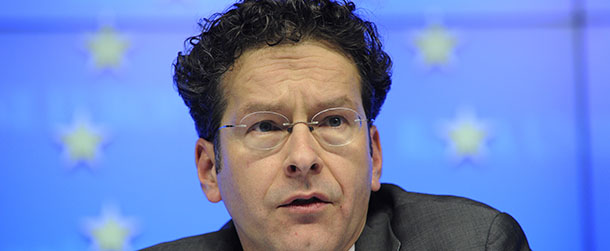 Dutch Finance Minister and President of the Eurogroup Council Jeroen Dijsselbloem speaks during a joint press conference after a Eurogroup Council meeting at EU headquarters in Brussels on March 25, 2013. EU and IMF officials struck a last-minute deal with Cyprus early on March 25 to resurrect a bailout for the island -- but one banking chain goes to the wall and major clients, who include many Russians, will take a giant hit. Dijsselbloem said that the deadline-day deal to resurrect a Cyprus bailout brought to a close 10 days of uncertainty. AFP PHOTO / JOHN THYS (Photo credit should read JOHN THYS/AFP/Getty Images)