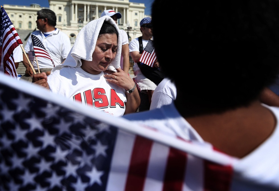 Manifestazione per la riforma dell'immigrazione a Washington