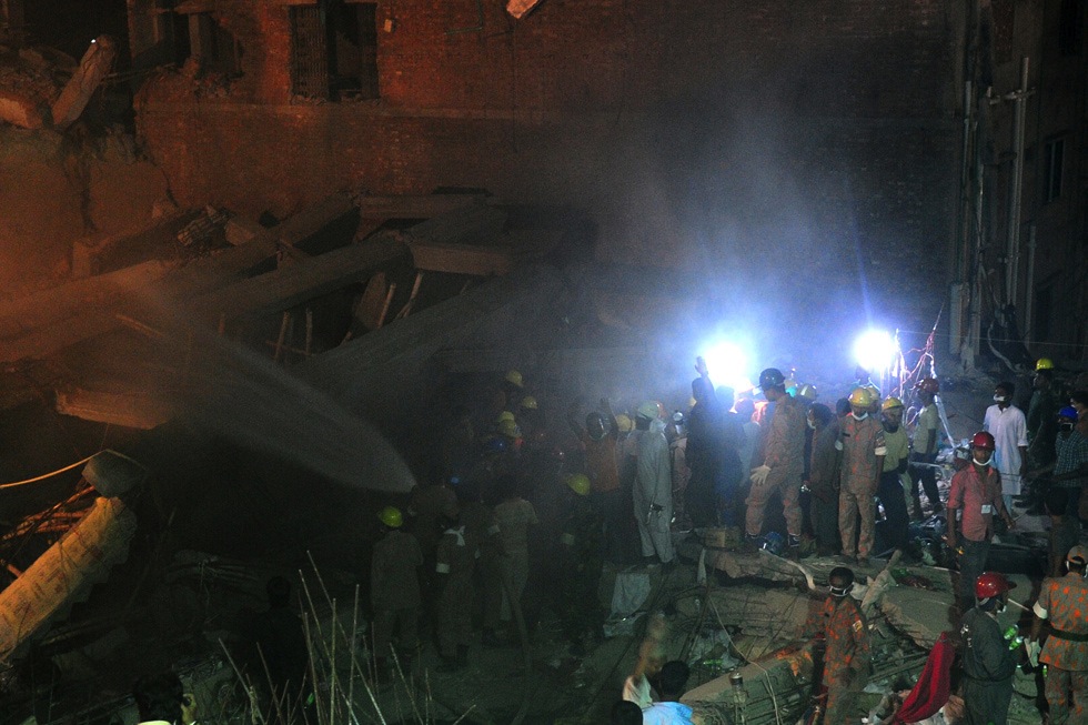 Crollo palazzo a Dacca, in Bangladesh