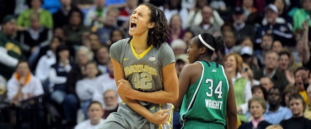 during the National Final game of the 2012 NCAA Division I Women's Basketball Championship at Pepsi Center on April 3, 2012 in Denver, Colorado.