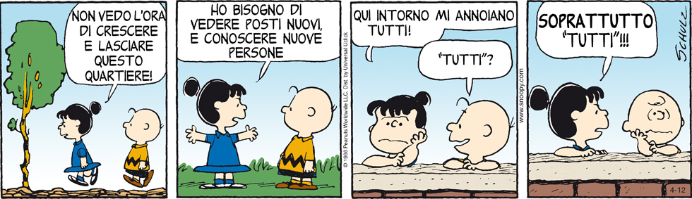 Peanuts 2013 aprile 12