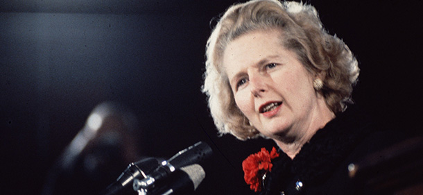 1975: Margaret Thatcher takes over from Edward Heath as the new leader of the Conservative Party. (Photo by Hulton Archive/Getty Images)