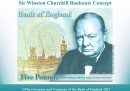 La nuova banconota da 5£ con Churchill