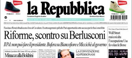 Le prime pagine di sabato 4 maggio 2013