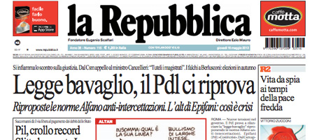 Le prime pagine di giovedì 16 maggio 2013