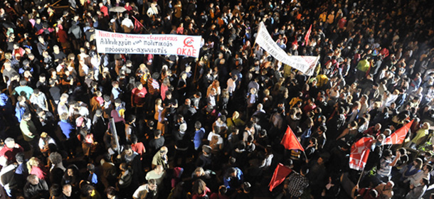 Le proteste per la tv pubblica greca