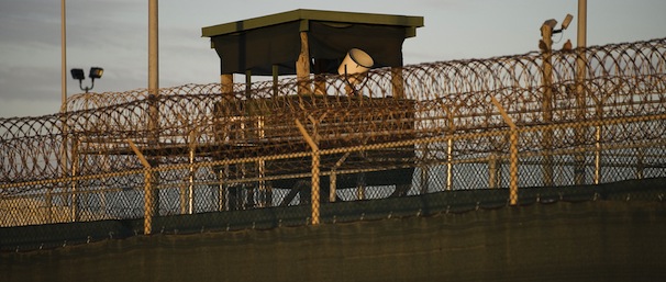 This image reviewed by the US military shows a watch tower in the "Camp Six" detention facility of the Joint Detention Group at the US Naval Station in Guantanamo Bay, Cuba, January 19, 2012. AFP PHOTO/Jim WATSON (Photo credit should read JIM WATSON/AFP/Getty Images)