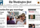 La sentenza della Corte Suprema sul matrimonio gay nelle homepage americane