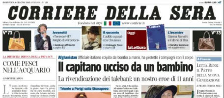 Le prime pagine di domenica 9 giugno 2013