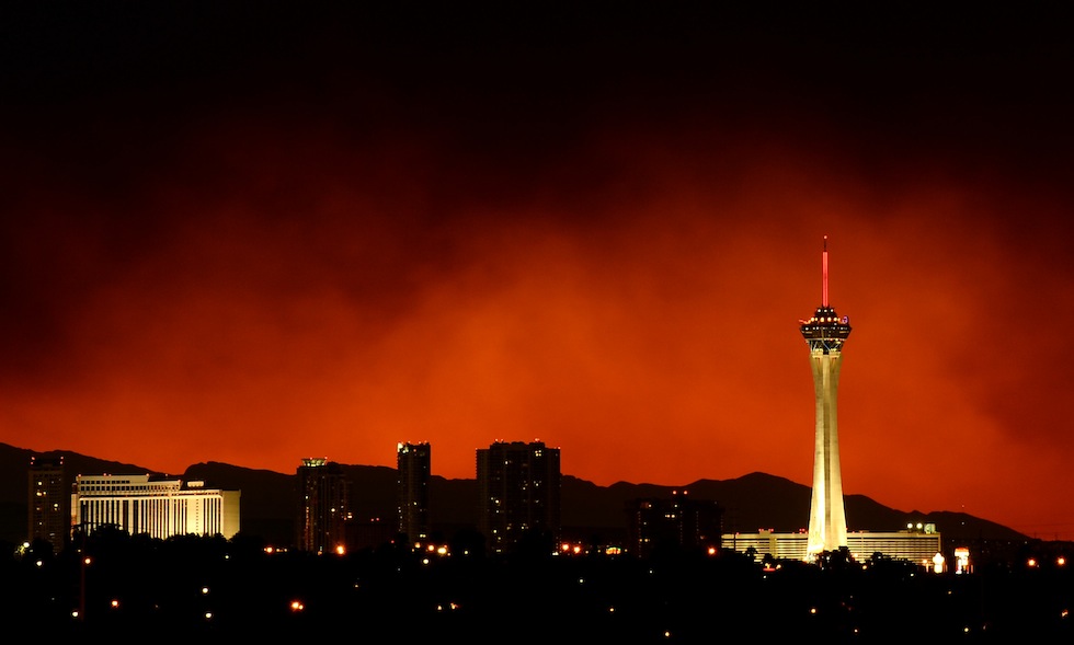 Cielo rosso a Las Vegas