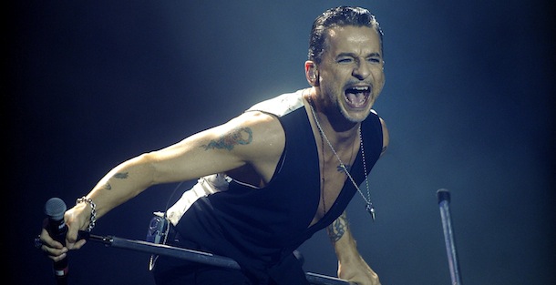 British group Depeche Mode's singer David Gahan performs during the Bilbao BBk Live music festival, on July 11, 2013, in the Northern Spanish Basque city of Bilbao. AFP PHOTO / RAFA RIVAS (Photo credit should read RAFA RIVAS/AFP/Getty Images)