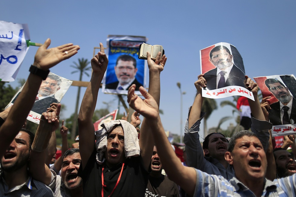 Manifestazione pro-Morsi al Cairo, in Egitto
