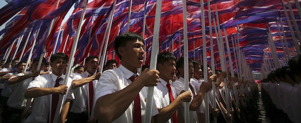 Nordcoreani da parata