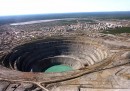 La cava di diamanti in Siberia