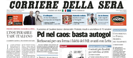 Le prime pagine di venerdì 12 luglio 2013