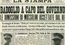 Le dimissioni di Mussolini