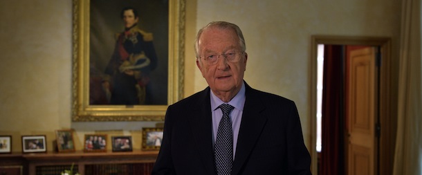 King Albert II of Belgium delivers a speech at the royal palace in Brussels on July 3, 2013. Belgium's King Albert II today announced his abdication in favour of his son Philippe after two decades at the helm of the tiny country.
 "I intend to abdicate on July 21," the sovereign said in a speech broadcast to the nation from the royal palace. AFP PHOTO / BELGA - ERIC LALMAND (Photo credit should read ERIC LALMAND/AFP/Getty Images)