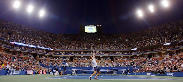 during Day Fifteen of the 2012 US Open at USTA Billie Jean King National Tennis Center on September 10, 2012 in the Flushing neighborhood of the Queens borough of New York City.