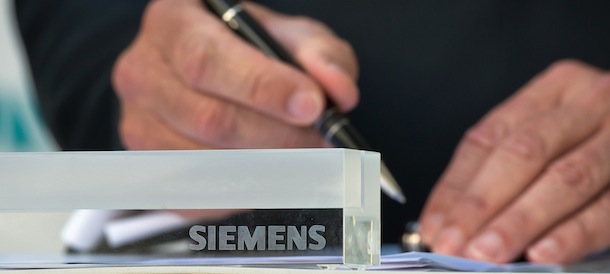 MUNICH, GERMANY - JULY 31: Newly appointed Siemens President and CEO Joe Kaeser speaks during a press-conference at the headquarters of Siemens AG on July 31, 2013 in Munich, Germany. Siemens AG, Europe's largest electronics and electrical engineering company, has appointed current Chief Finance Officer Joe Kaeser as President and CEO. Kaeser (56), who has been employed by the company for 33 years, replaces Peter Loescher who had held the post since 2007. (Photo by Joerg Koch/Getty Images)