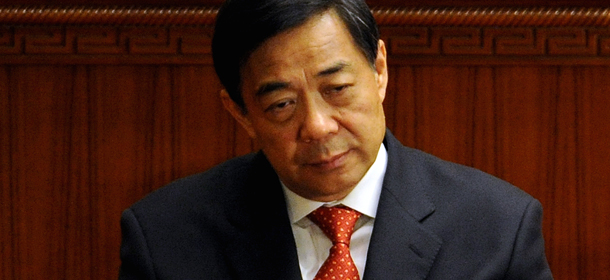 Bo Xilai nel marzo 2012 (MARK RALSTON/AFP/Getty Images)