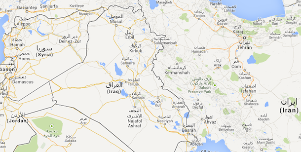 Mappa Iraq