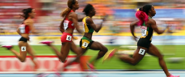 during Day Three of the 14th IAAF World Athletics Championships Moscow 2013 at Luzhniki Stadium on August 12, 2013 in Moscow, Russia.