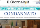 La condanna di Berlusconi sui siti di news