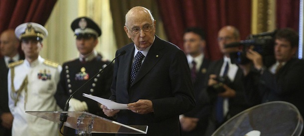 Foto Mauro Scrobogna / LaPresse
18-07-2013 Roma
Politica
Quirinale - cerimonia ventaglio
Nella foto: Giorgio Napolitano
Photo Mauro Scrobogna /LaPresse
18-07-2013 Rome
Politics
Presidency of the Republic - eremony of the fan
In the photo: Giorgio Napolitano