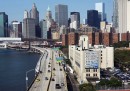 New York vista dal Manhattan Bridge