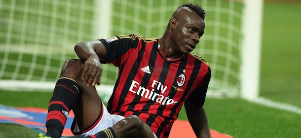 during the Serie A match between AC Milan and SSC Napoli at San Siro Stadium on September 22, 2013 in Milan, Italy.