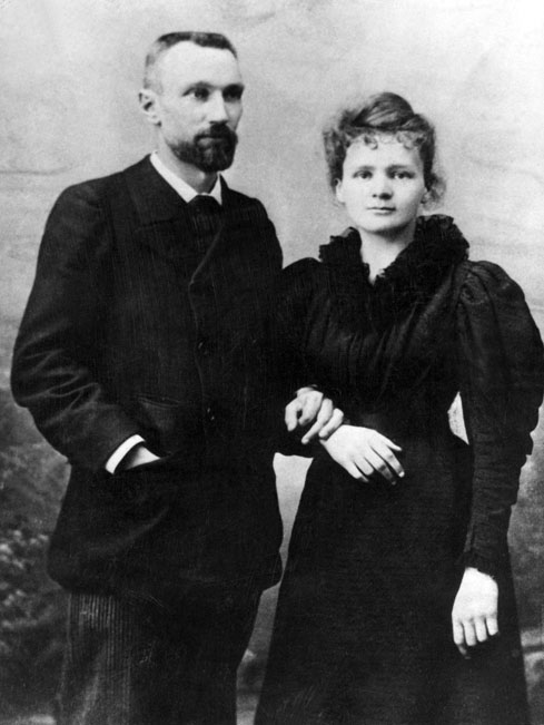 Marie Curie-Skolodowska with Pierre Curie