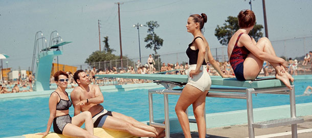 Piscina di isola Saint-Hélène, luglio 1965
© Archives de la Ville de Montréal