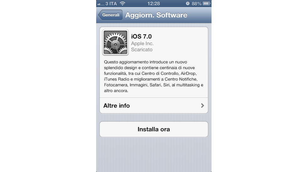 Come installare iOS 7