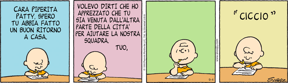Peanuts 2013 settembre 4