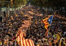 La lunga catena umana in Catalogna