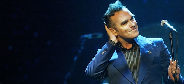 LOS ANGELES &#8211; APRIL 23: Singer Morrissey performs April 23, 2004 at the Wiltern LG in Los Angeles, California. The former Smiths frontman sold out five consecutive nights in Los Angeles. (Photo by Karl Walter/Getty Images)

