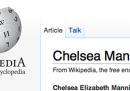 Wikipedia e Chelsea-Bradley Manning