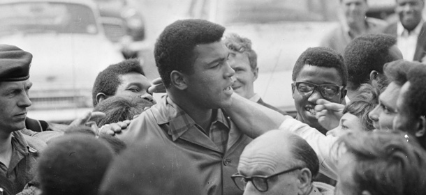 17th May 1966: US boxer Muhammad Ali, born Cassius Marcellus Clay, in London for his fight with Henry Cooper. (Photo by R. McPhedran/Express/Getty Images)
