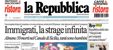 Le prime pagine di sabato 12 ottobre 2013
