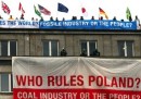 La protesta di Greenpeace in Polonia