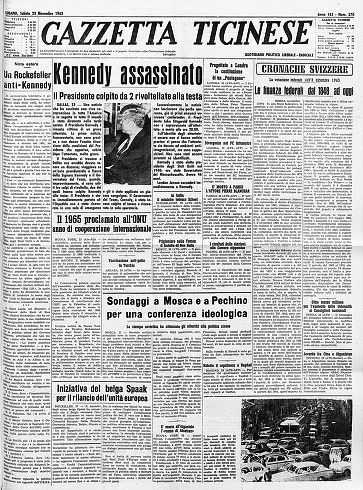 Prime pagine Kennedy