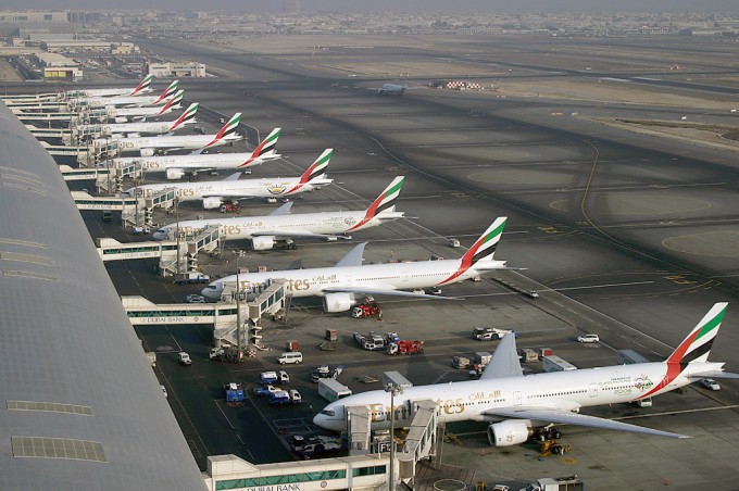 Boeing 777 di Emirates di Dubai