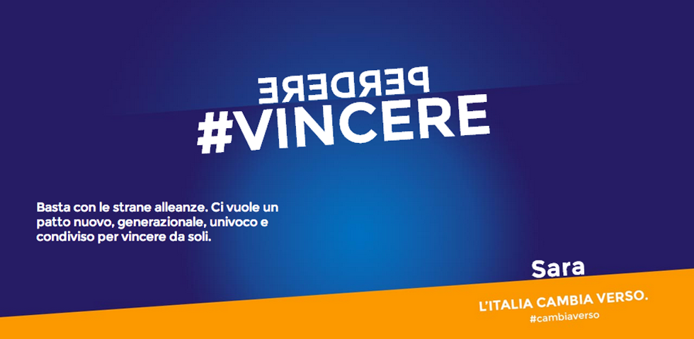 I manifesti di Renzi fai-da-te