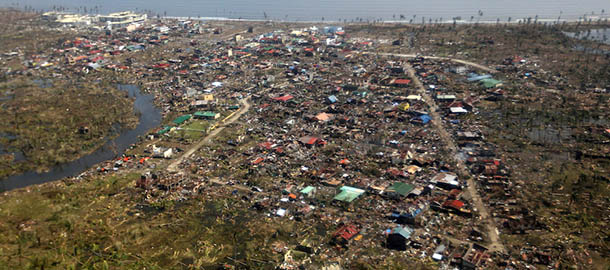 Isola di Leyte, Filippine
(Ryan Lim/Malacanang Photo Bureau via Getty Images)
